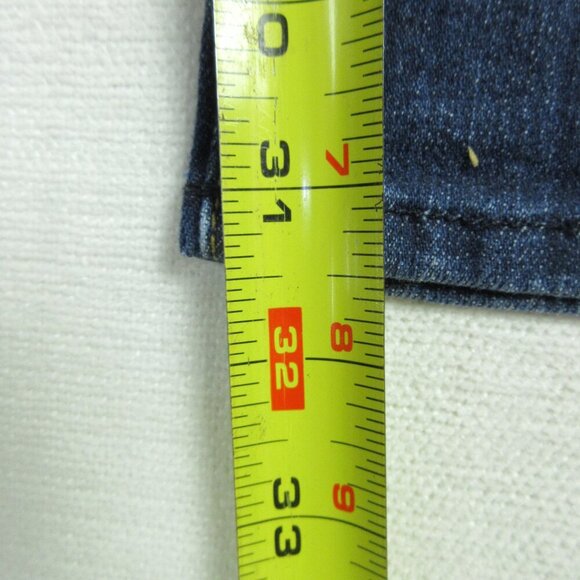 7 for all mankind Straight Leg Jeans Size 28 Medium Wash Low Rise - Picture 12 of 15